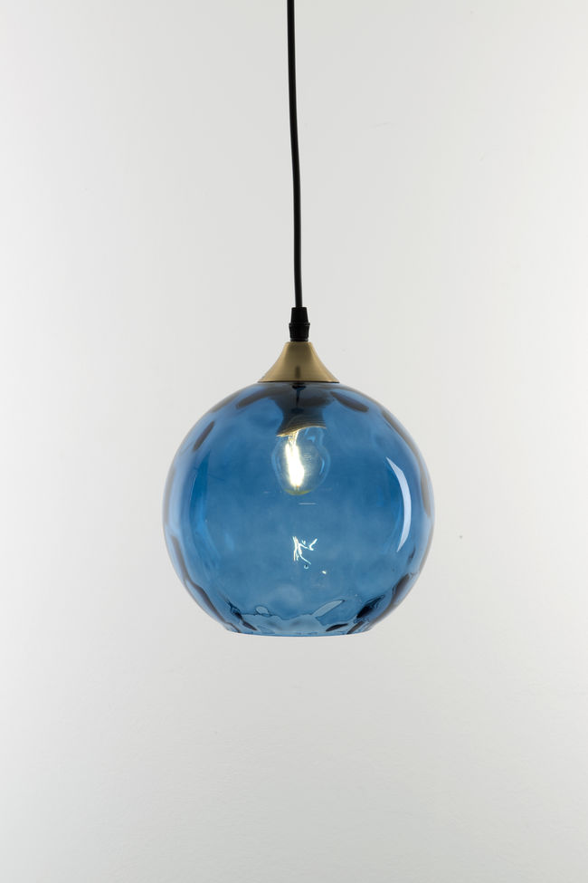 Cagliari Blue single-bulb pendant light