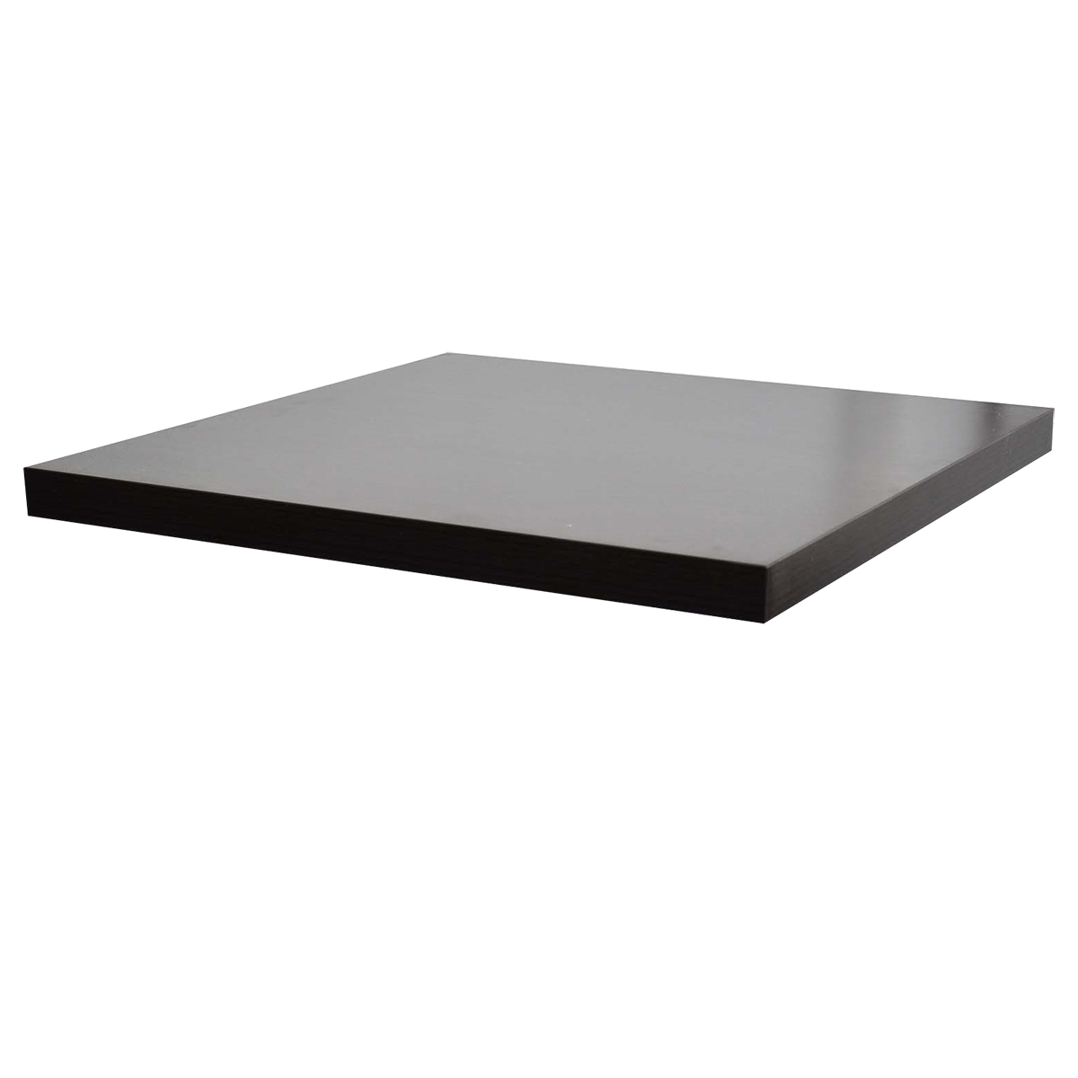 Table top Milano 80x70cm dark brown scratch-resistant with ABS protective edge