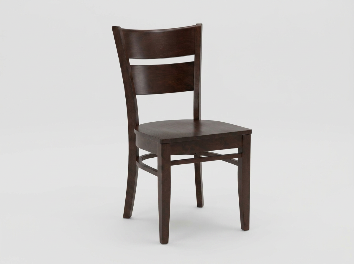 Grace Brown Solid Wood Restaurant Bistro Chair