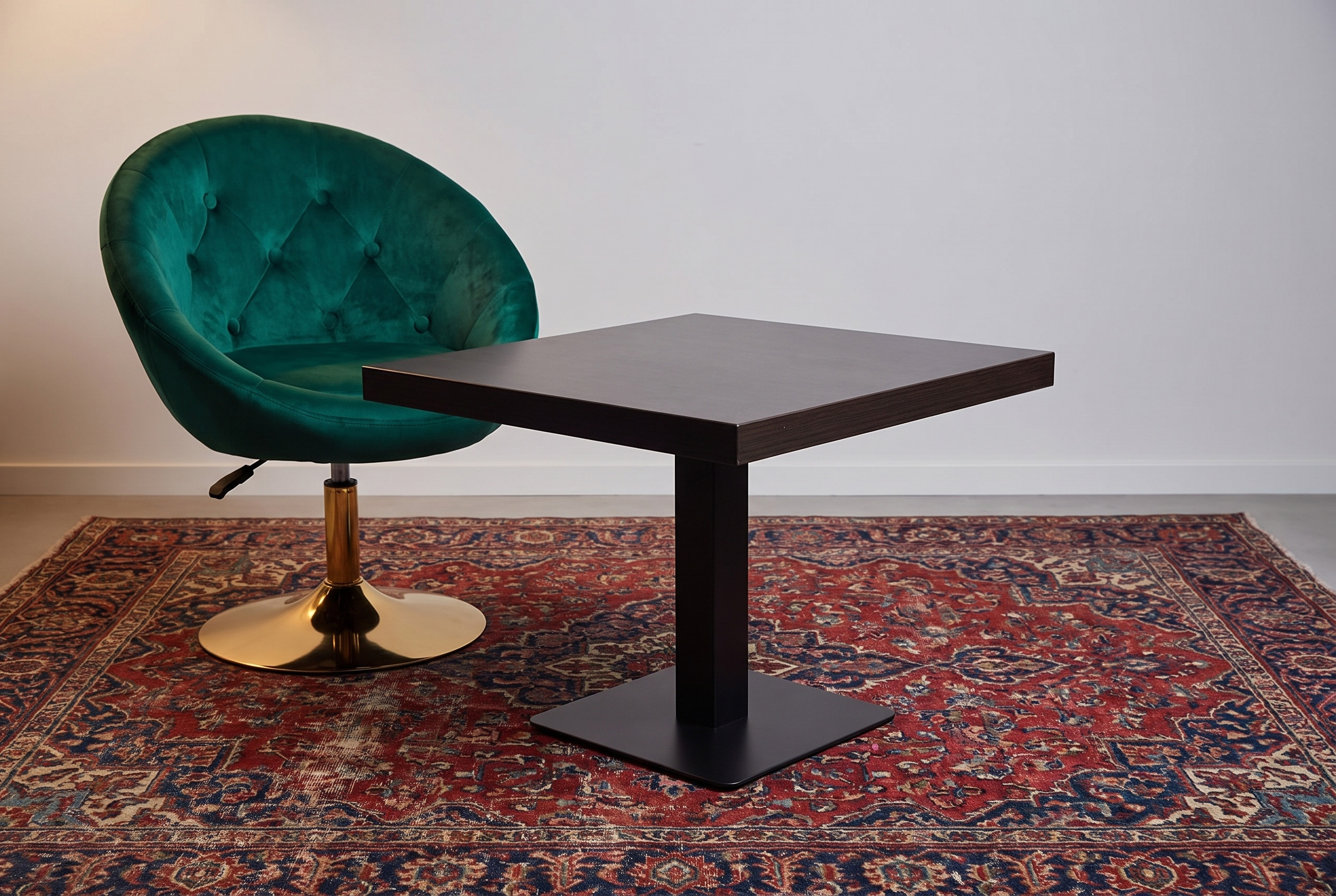 Lounge table Andora oak 60x60cm shisha restaurant table bistro table