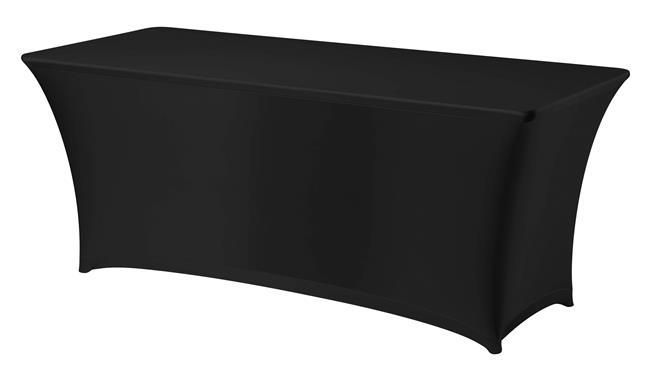 Tischhusse rechteckig  810910 + 810897 Schwarz 1830x760x(H)730mm