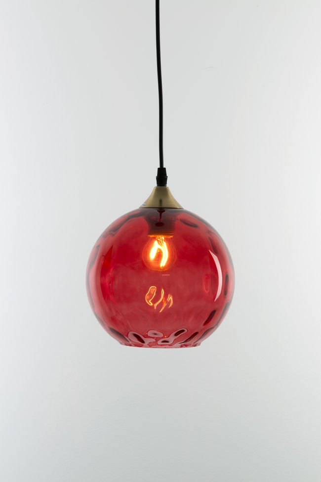 Roma Red 1-bulb pendant light