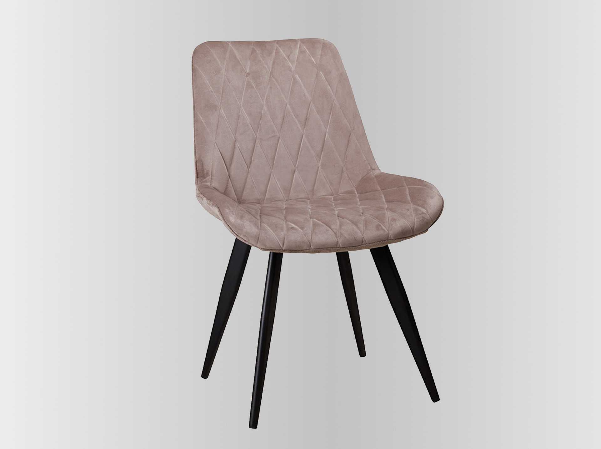 Restaurant Bistro Chair in Scarlet Velour, Dark Beige
