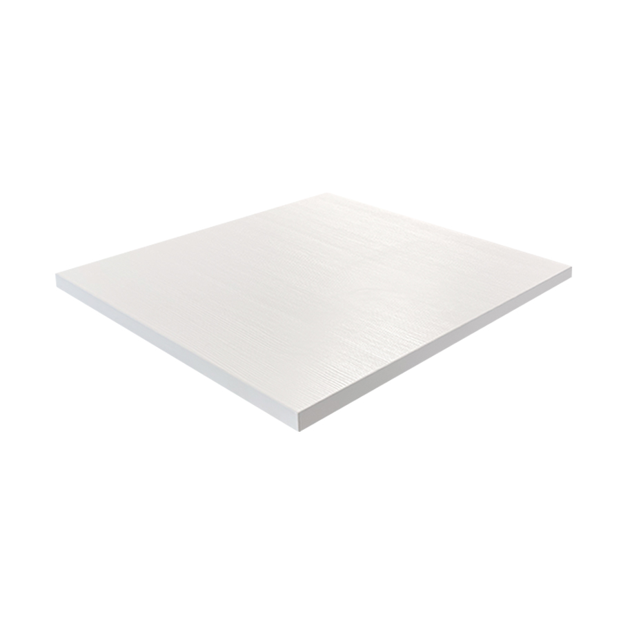 Tischplatte 60x60cm in Weiss kratzfest Mit ABS Schutzkante-ING10477