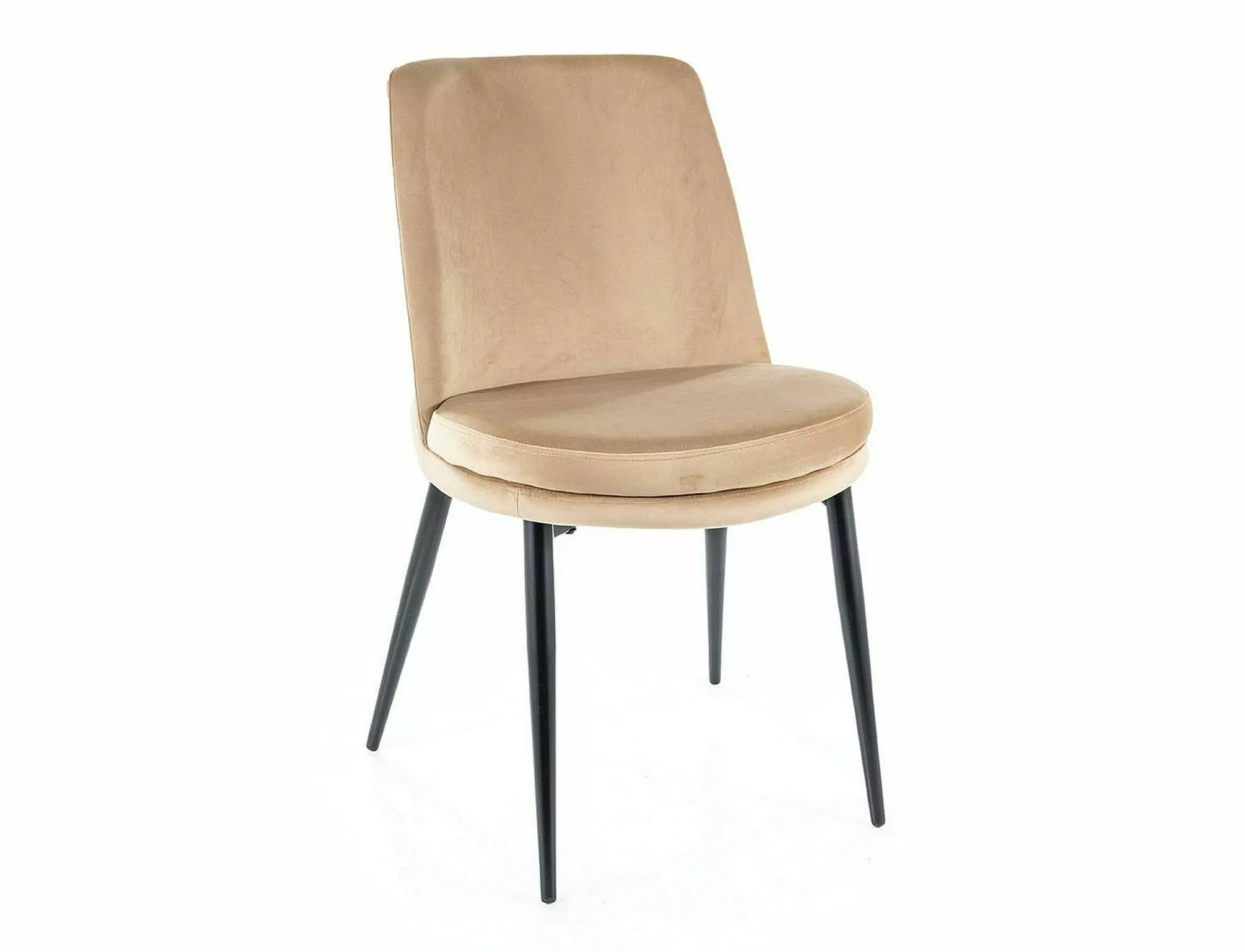 Nia restaurant, bistro and hotel chair in beige velvet