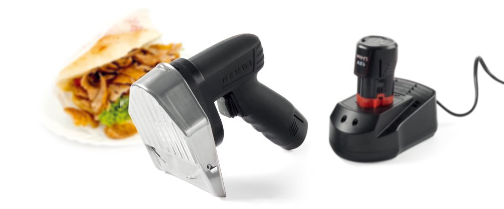 Elektrisches Kebabmesser - kabellos - Kitchen Line 230V/80W  15,5x12,7x(H)20,2cm