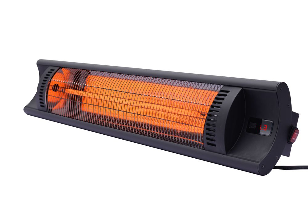 "Bola" Infrared Heater, Black, 230V/2500W, 912 x 185 x (H) 174 mm