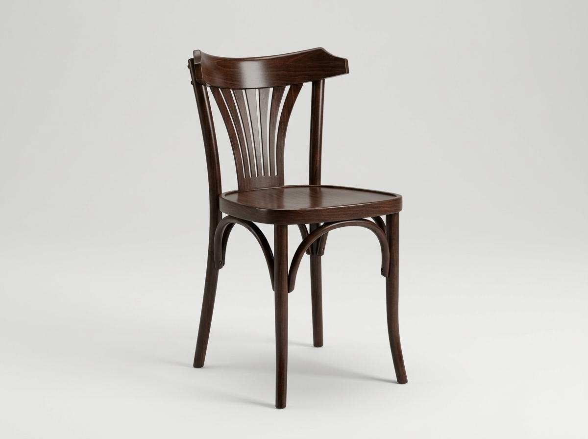 Dublin Solid Wood Brown Restaurant Bistro Chair