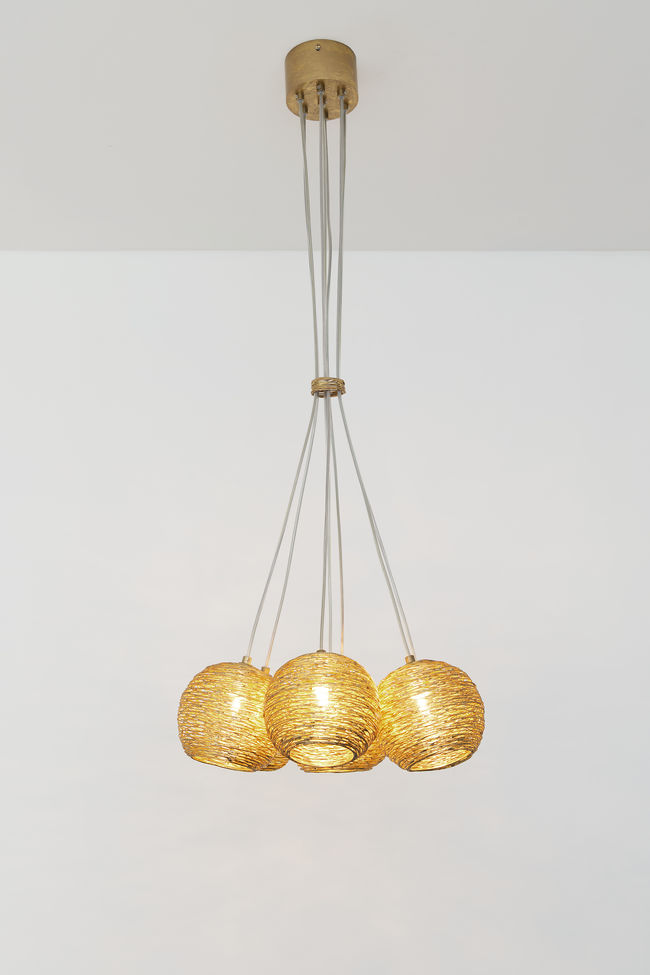 Campano Gold 7-bulb pendant light