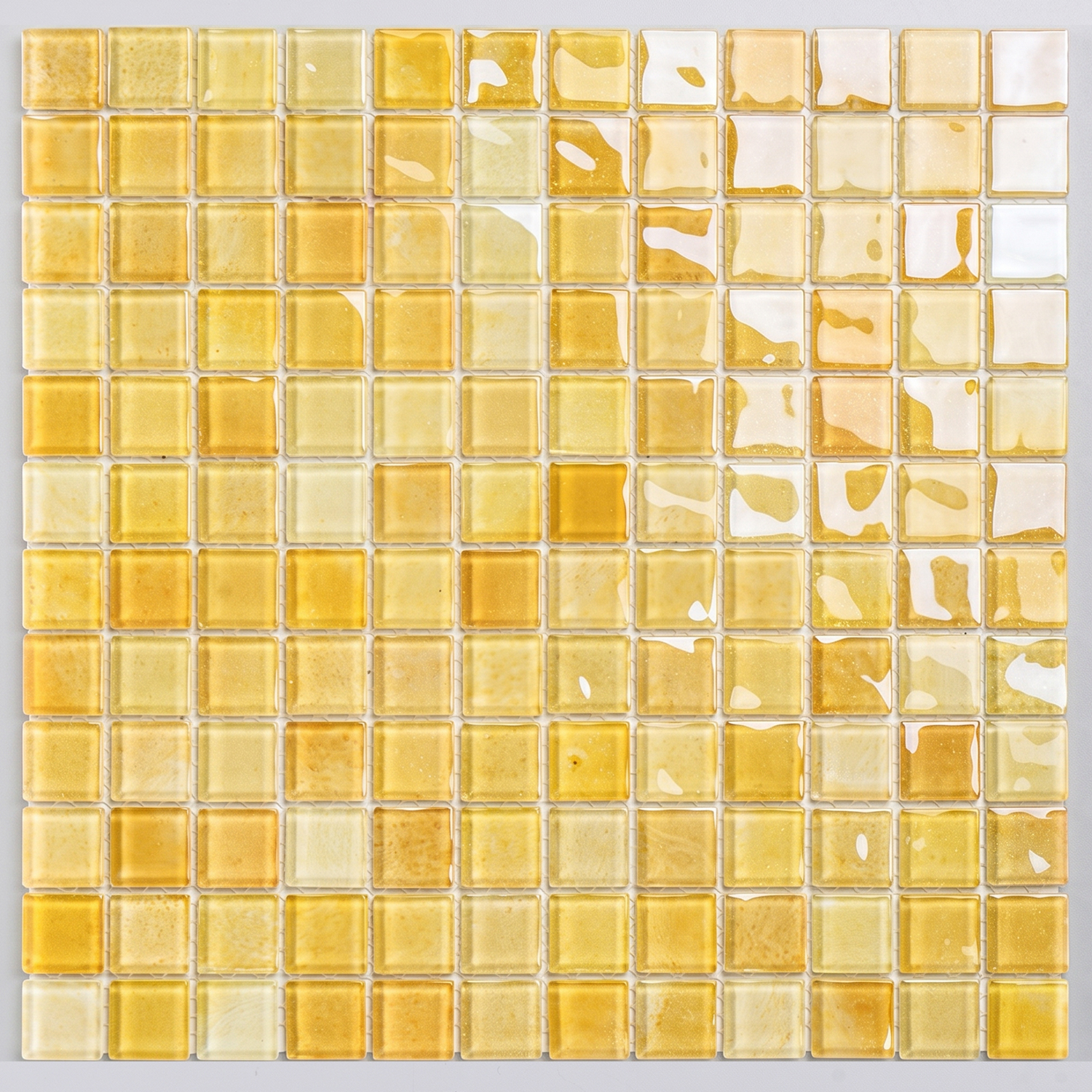 Glass mosaic tile, Nice, 23×23×4 mm
