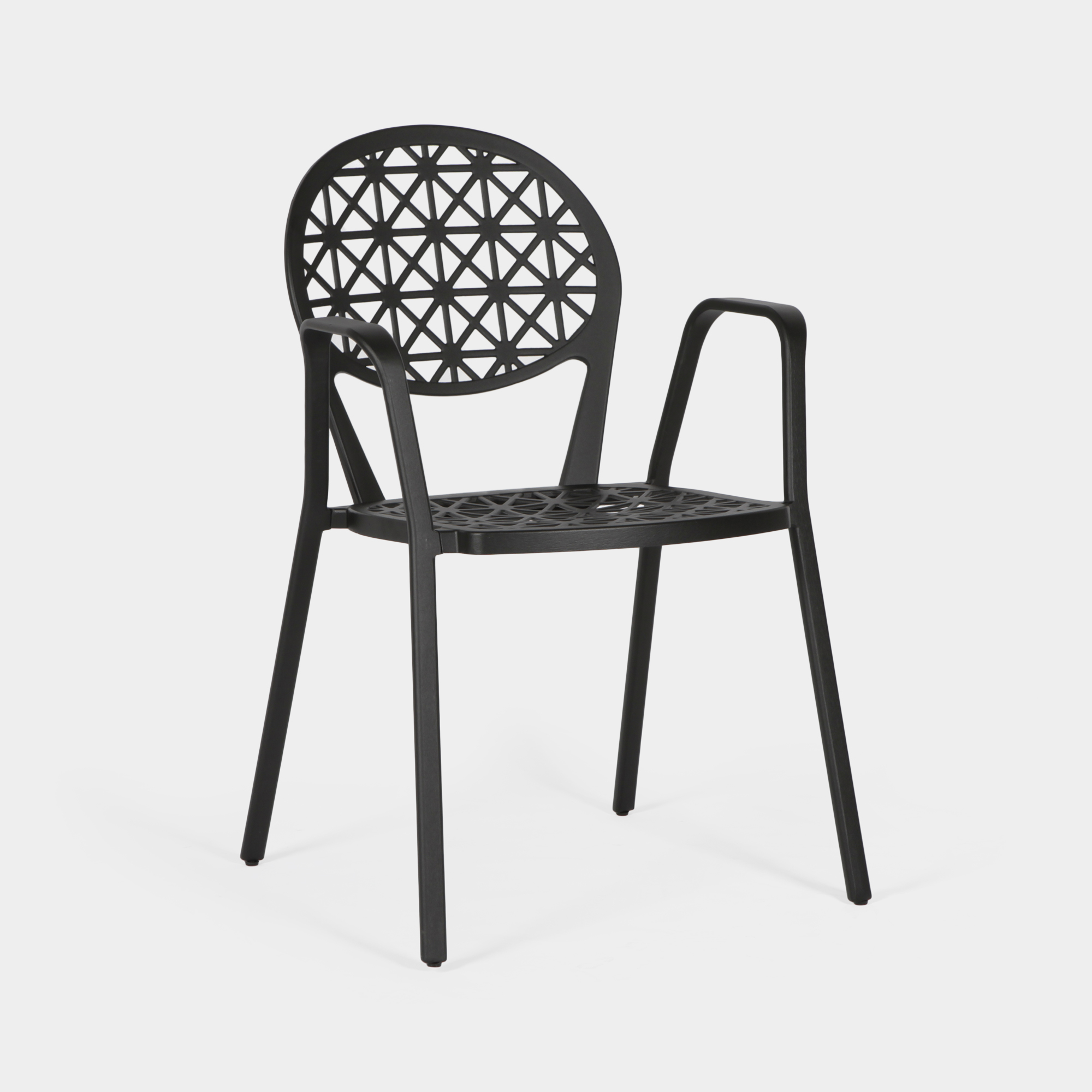 Mersin Black Aluminium Outdoor Chair