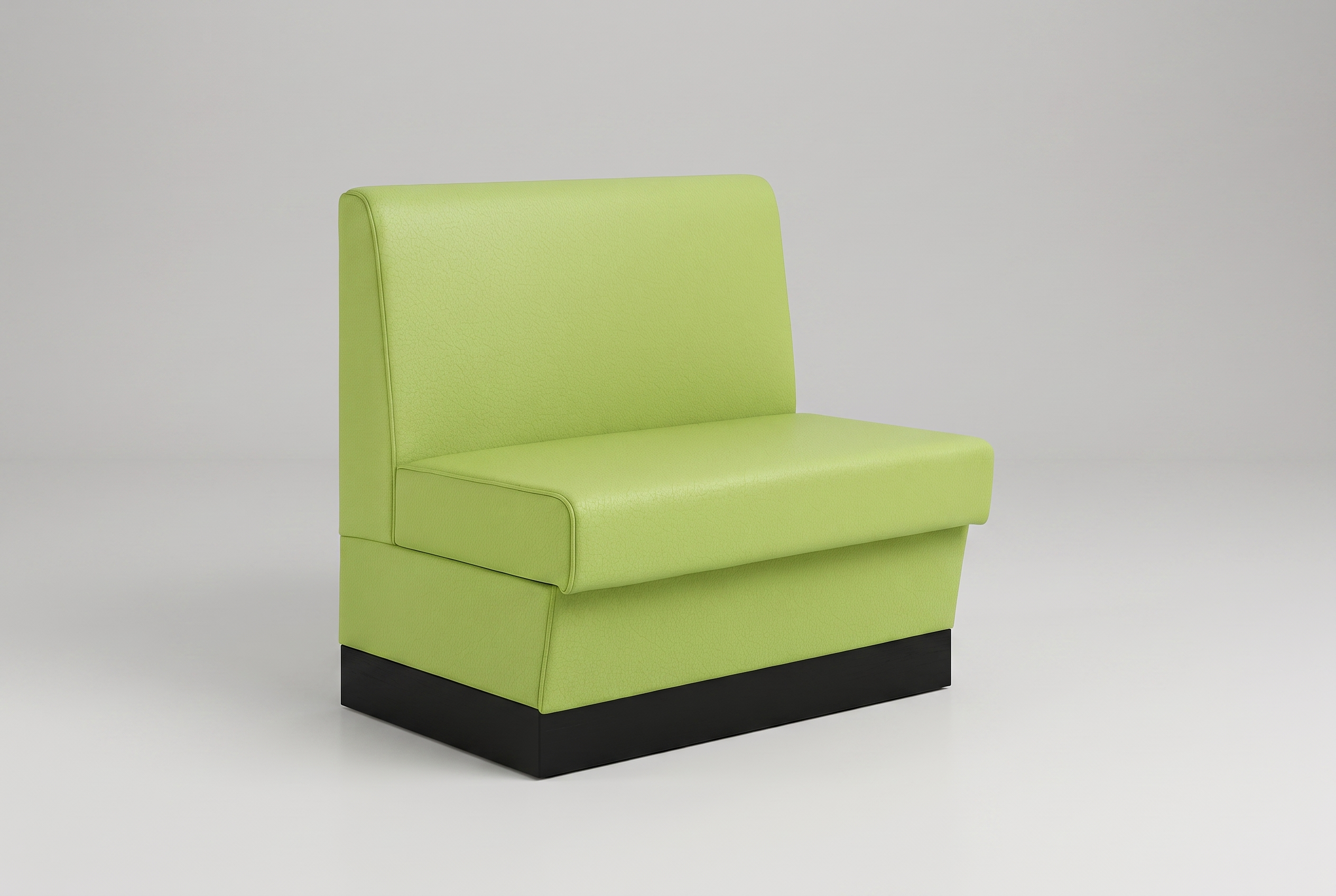 Gastrobank 60cm Green Faux Leather Florence Bench, Diner Bench