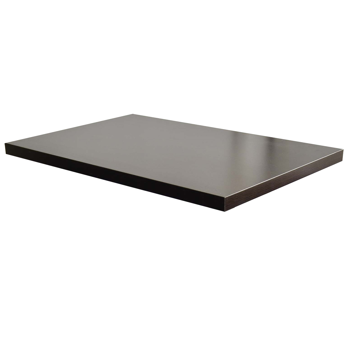 Table top Milano 120x80cm dark brown scratch-resistant with ABS protective edge