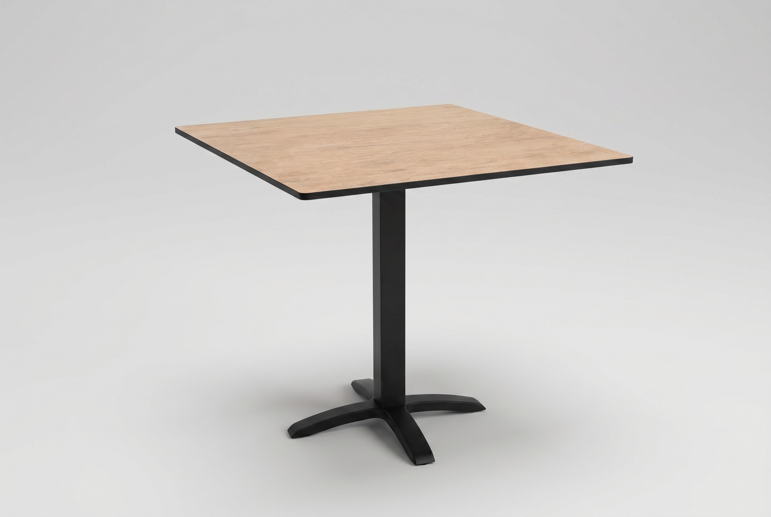 Outdoor Bistro Table 70x70cm Compact HPL Stone-effect Brown TK3 - Pescara