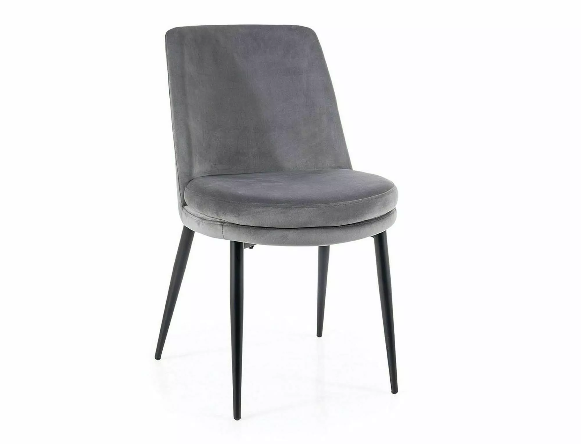 Nia restaurant, bistro and hotel chair in grey velvet