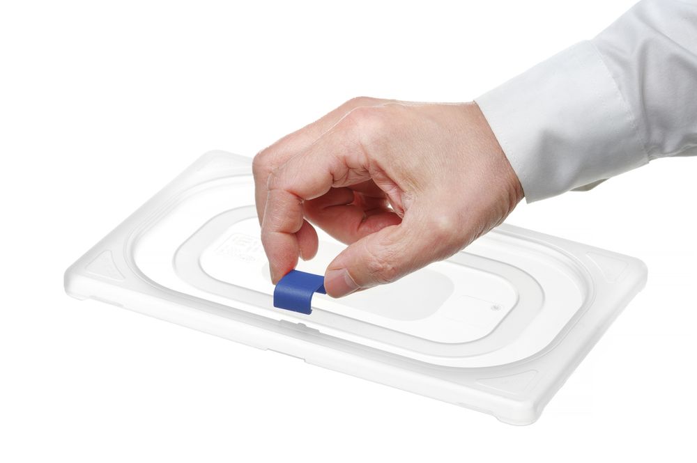 Farbcodierungsclips für HACCP-Aufbewahrungsbehälter Blau 12 Stk