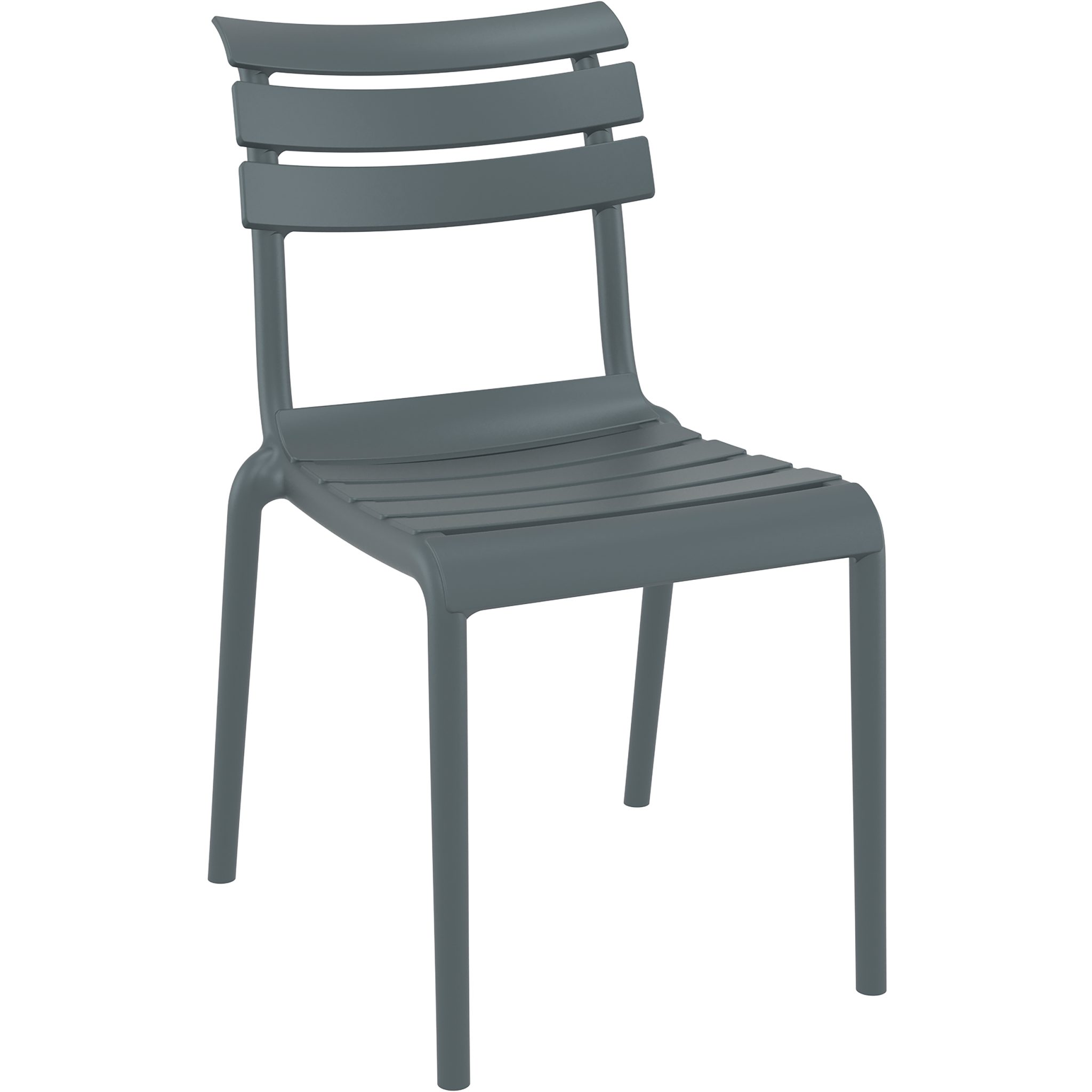Outdoor Chair, Polypropylene, Berlin, Anthracite Black