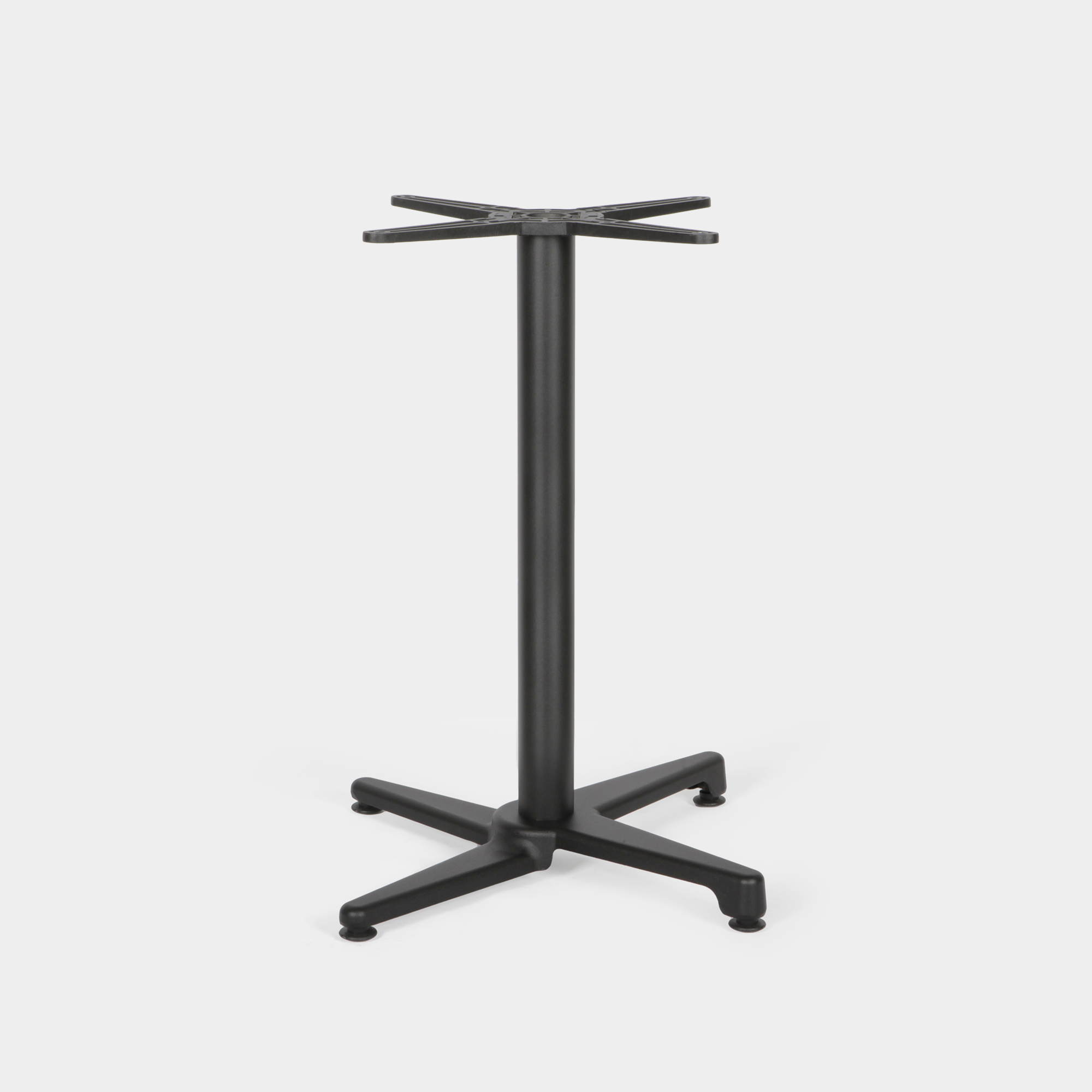 Black table leg, catering, bistro, indoor and outdoor use, 71 cm