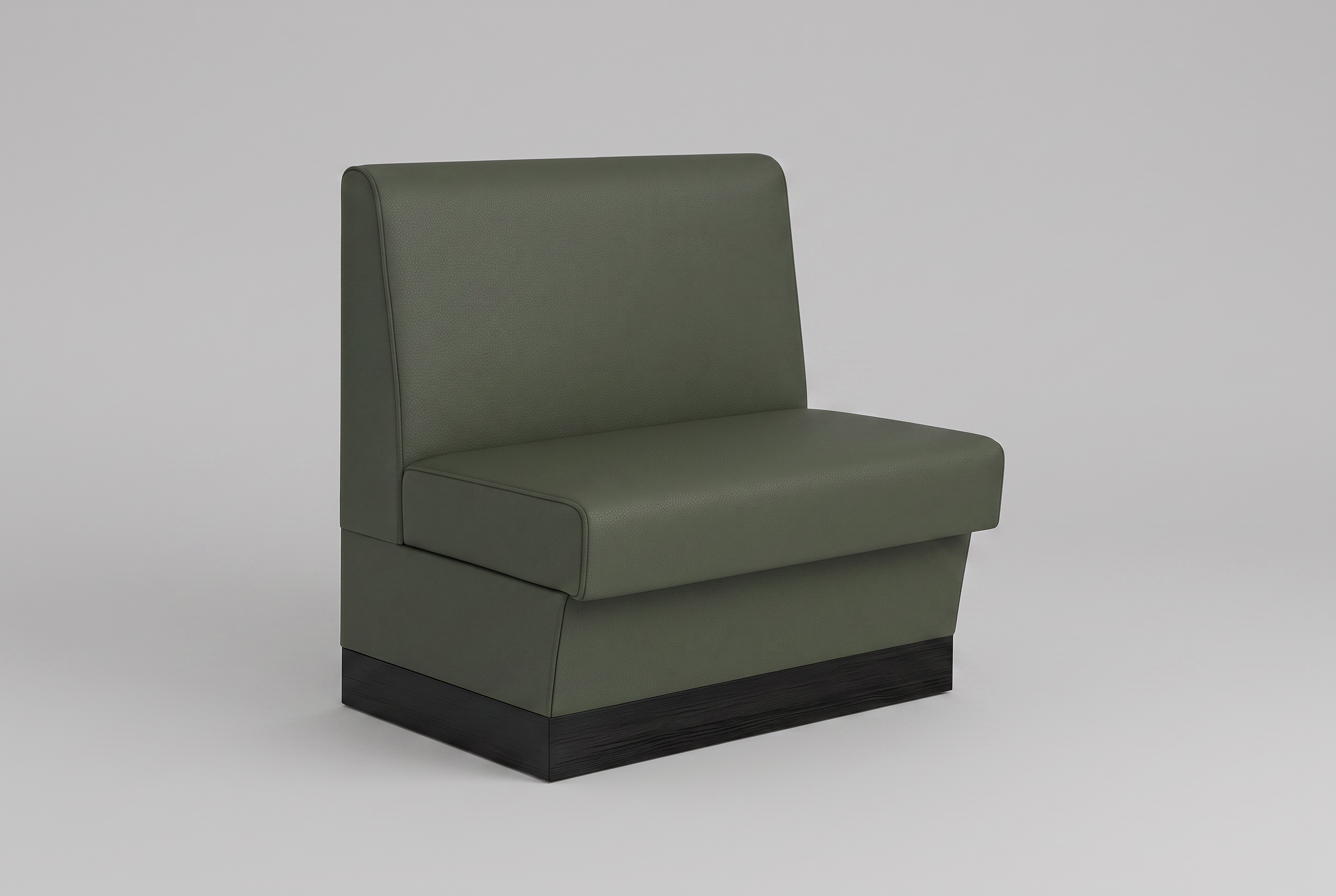 Gastrobank 60cm Olive Green Faux Leather Florence Bench, Diner Bench