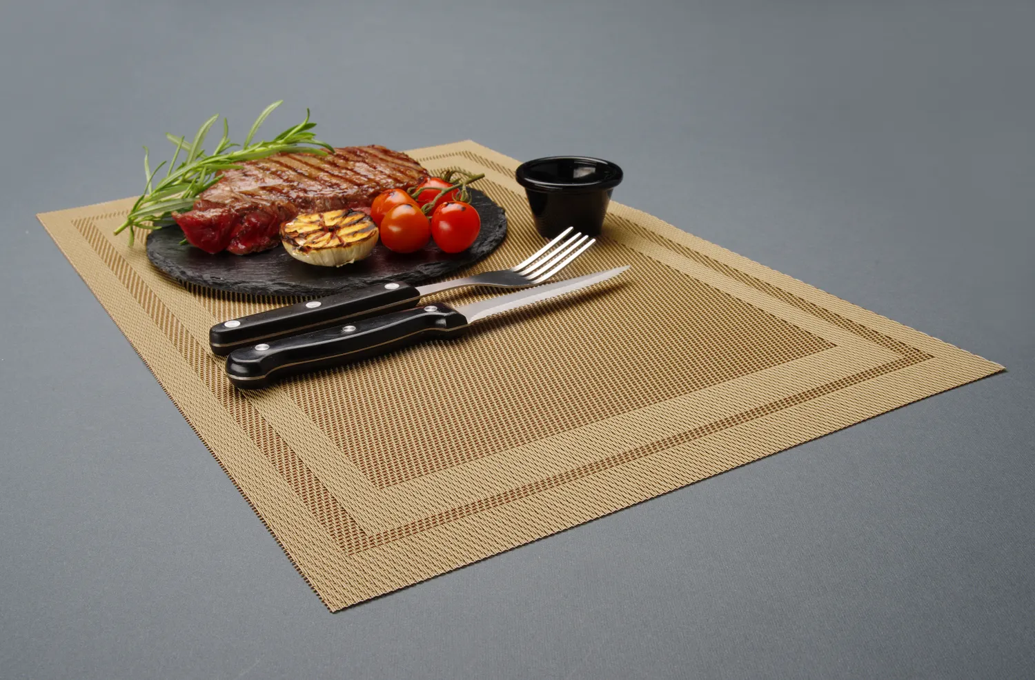 Platzset Rahmen Braun 45x30cm - 6 Stück