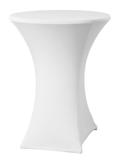 Stehtischhusse ø80-85 cm  Weiß ⌀850x(H)1150mm