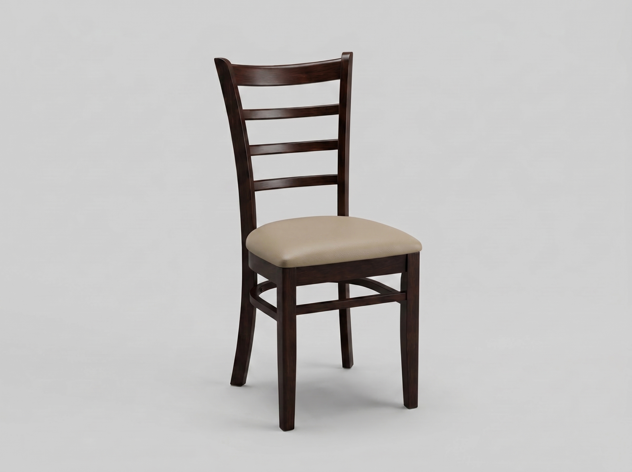 Lily Gastro Faux Leather Beige Bistro Chair
