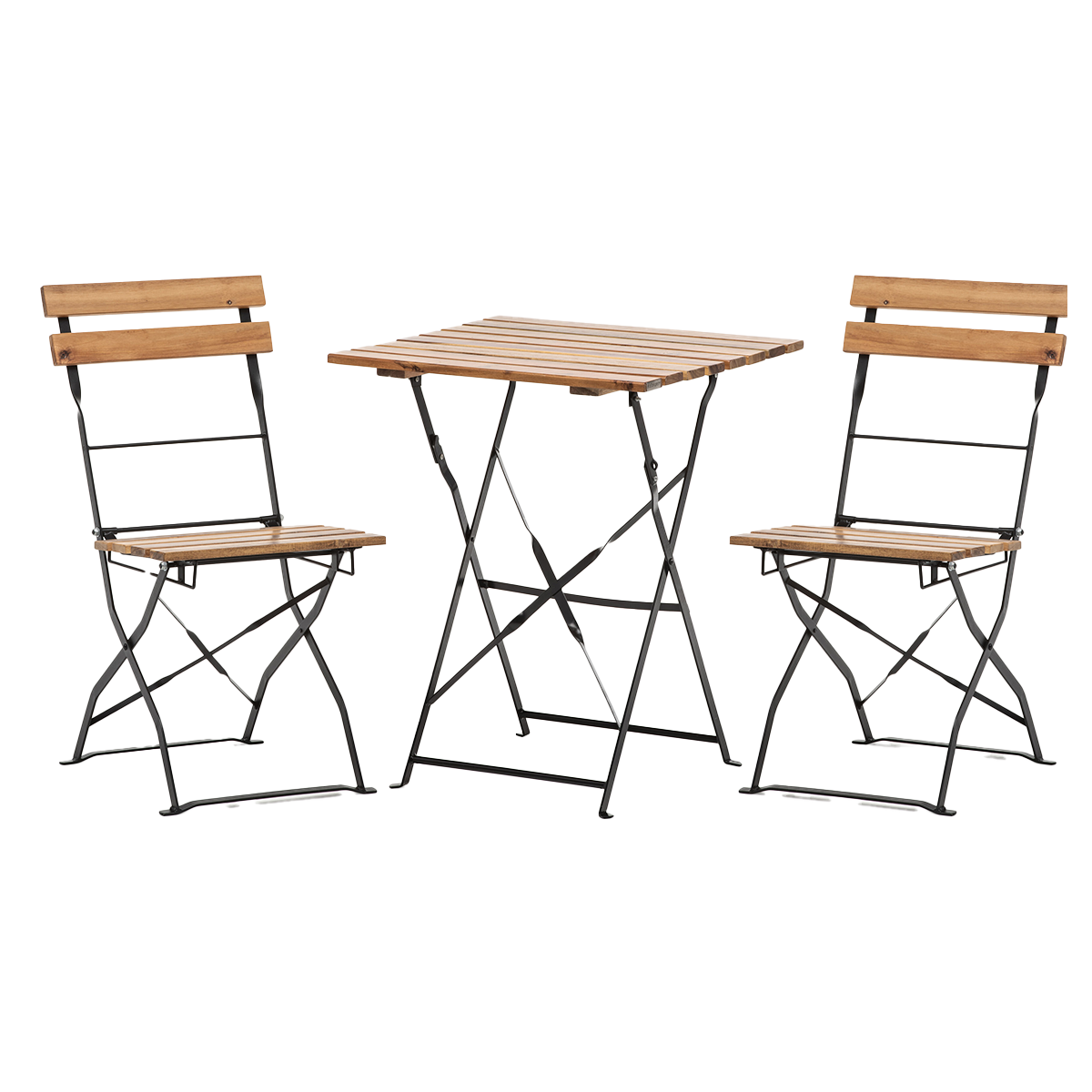 Brussels 1+2 Outdoor Set: 60 x 60 cm table and chairs