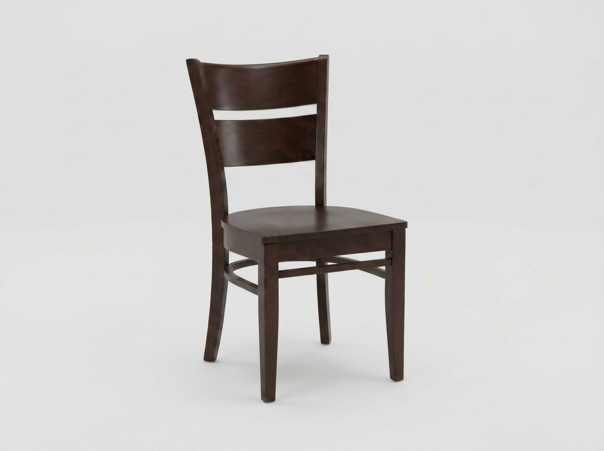 Restaurant Bistro Chair in Solid Wood, Grace Wooden Seat