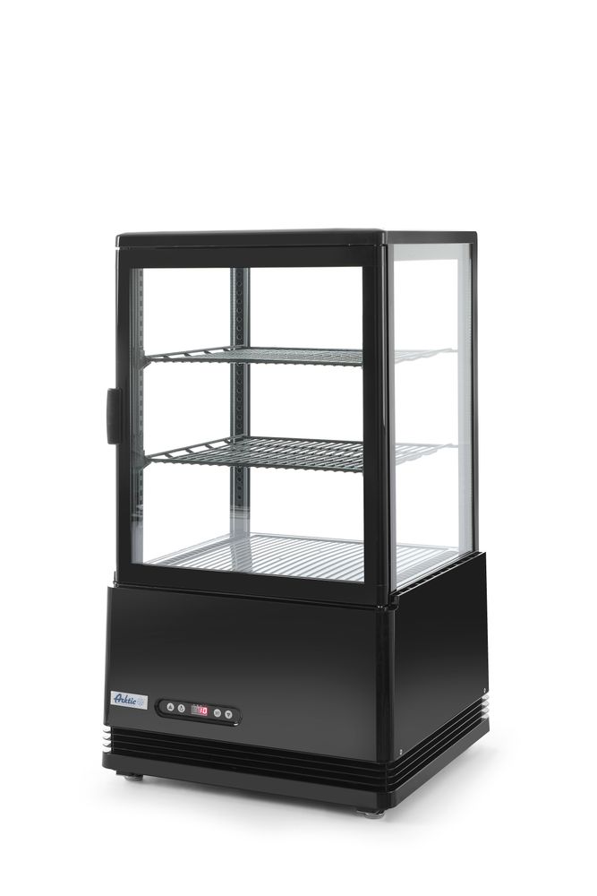 Aufsatz-Kühlvitrine 58 Liter Arktic schwarz 230V/170W 452x406x(H)830mm