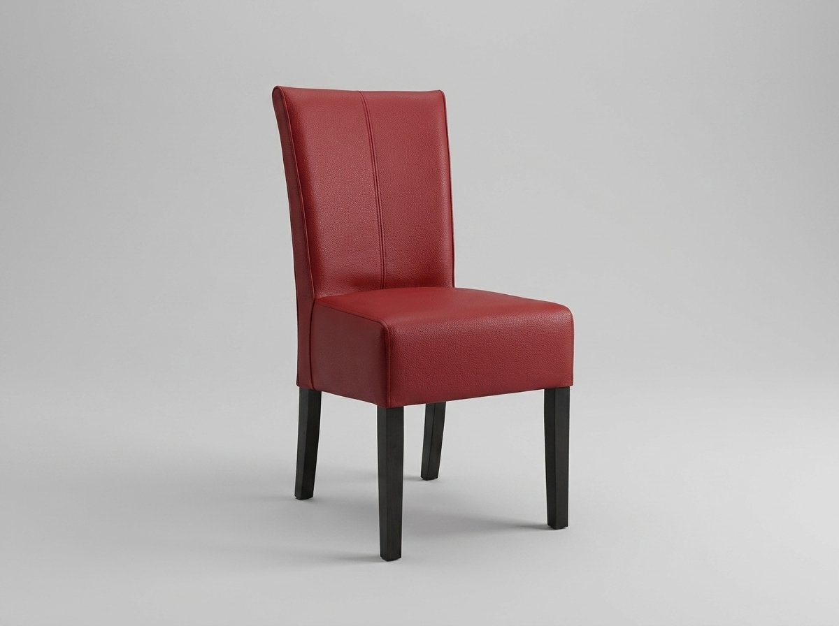 Restaurant Bistro Chair, Faux Leather, Red – Tanja