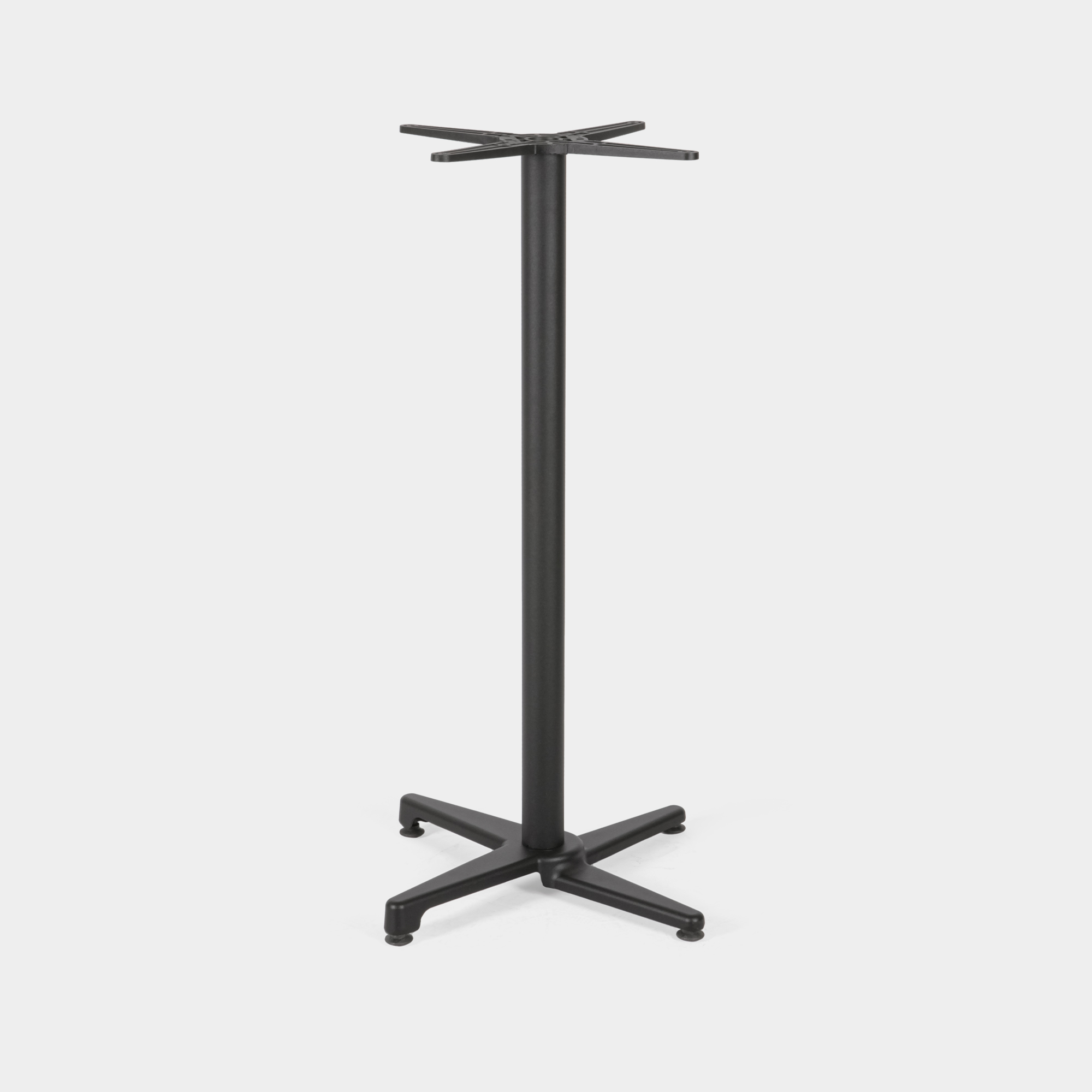 Black table leg, catering, bistro, indoor and outdoor use, 108 cm